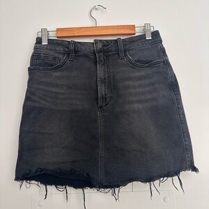 Joe's Jeans Charcoal Frayed Mini Skirt